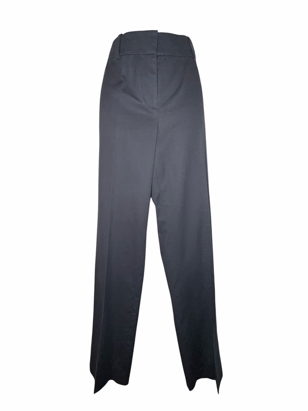 Ann Taylor Black High-Waist Wide-Leg Trousers - Size 8 Tall